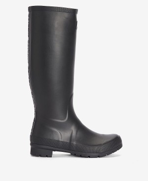 Barbour Abbey Wellington Boots Sort | BABO89929