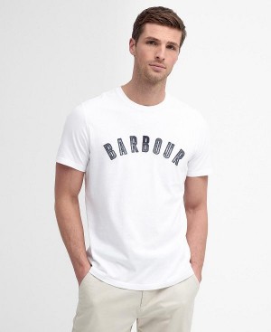 Barbour Ancroft T-shirt Hvide | BABO88419