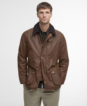 Barbour Ashby Waxed Jacket Brune | BABO87164