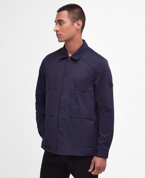 Barbour Aspect Overshirt Blå Mørkeblå | BABO87954