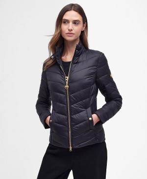 Barbour Aubern Quilted Jacket Mørkeblå | BABO89253