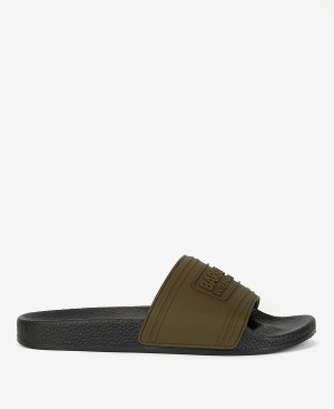 Barbour B.Intl Logo Sliders Olivengrøn | BABO88880