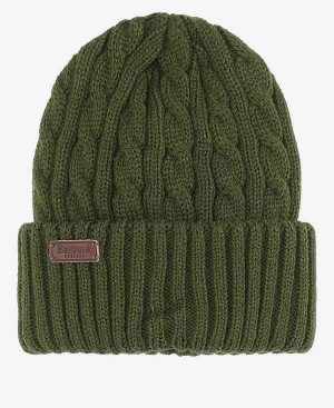 Barbour Balfron Knit Beanie Olivengrøn | BABO89047