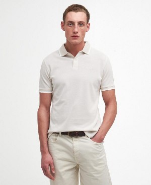 Barbour Barnard Short-sleeved Polo Shirt Beige | BABO88192