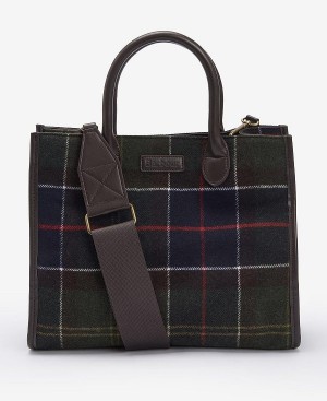 Barbour Barrhill Tartan Tote Bag Tartan | BABO89984