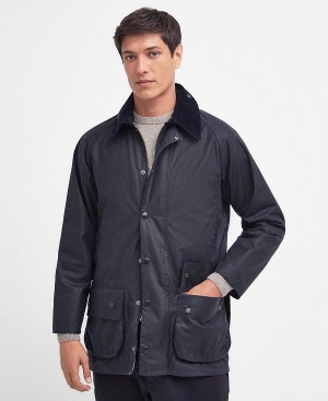 Barbour Beaufort® Waxed Jacket Mørkeblå | BABO87181