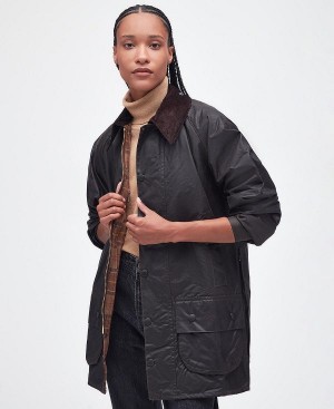 Barbour Beaufort® Waxed Jacket Sort | BABO87189