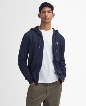 Barbour Beckhill Zip-up Hoodie Mørkeblå | BABO88617