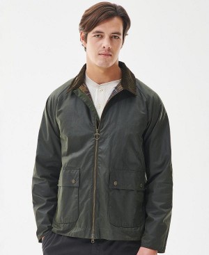 Barbour Bedale Short Wax Jacket Sort | BABO87222