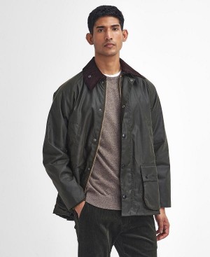 Barbour Bedale® Waxed Jacket Olivengrøn | BABO87238