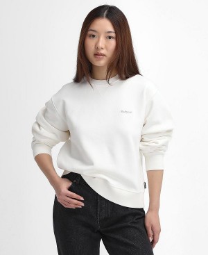 Barbour Bede Oversized Sweatshirt Hvide | BABO89810