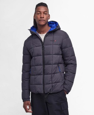 Barbour Benton Quilted Jacket Sort Mørkegrå | BABO87321