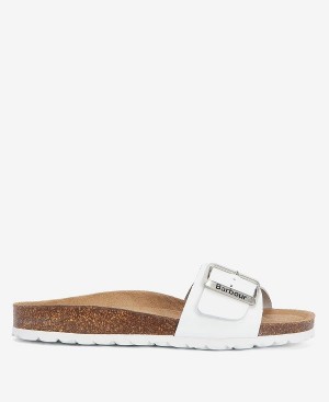 Barbour Benton Sandals Hvide | BABO89905