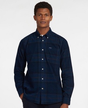 Barbour Blair Tailored Fit Shirt Mørkeblå | BABO87823