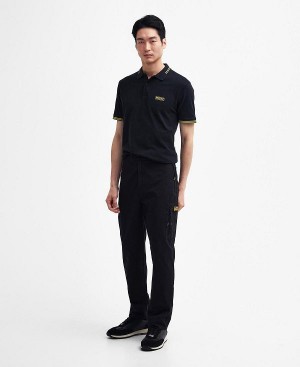 Barbour Bolt Straight-leg Trousers Sort | BABO88786