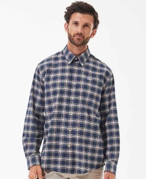 Barbour Bowburn Regular Fit Shirt Mørkeblå | BABO87896