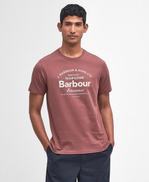 Barbour Brairton T-shirt Bordeaux | BABO88353