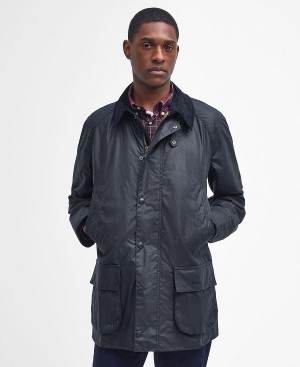 Barbour Bristol Wax Jacket Mørkeblå | BABO87178