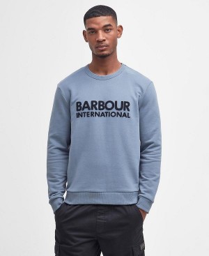 Barbour Brockley Logo Sweatshirt Blå | BABO88467