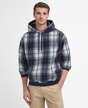 Barbour Brough Tartan Hoodie Grøn | BABO88489