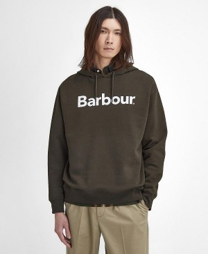 Barbour Brushed Nicholas Oversized Hoodie Olivengrøn | BABO88488