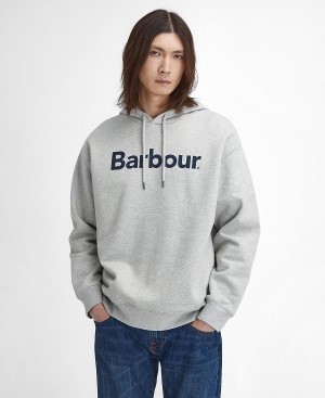 Barbour Brushed Nicholas Oversized Hoodie Grå | BABO88622