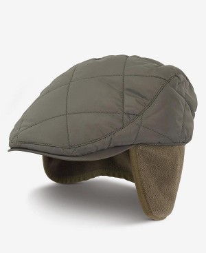 Barbour Burford Flat Cap Olivengrøn | BABO89008