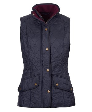 Barbour Cavalry Gilet Mørkeblå Bordeaux | BABO89471