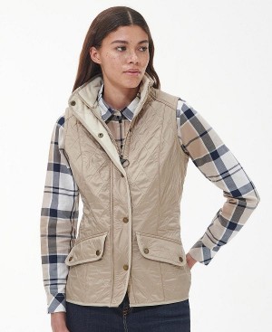 Barbour Cavalry Gilet Sort Lyserød | BABO89455