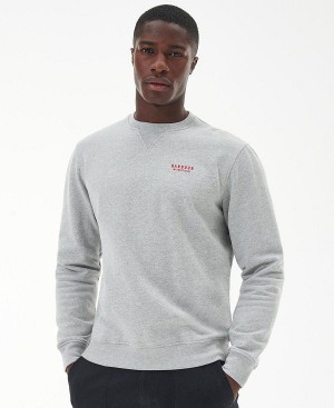 Barbour Charlton Crew Neck Sweatshirt Sort | BABO88427