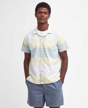 Barbour Chesil Regular Short-sleeved Shirt Citron | BABO87764