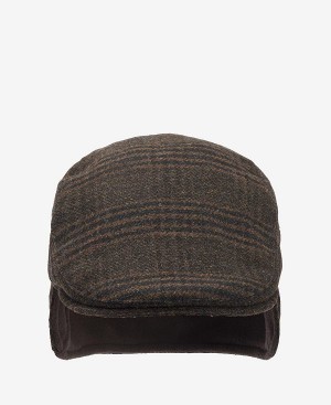 Barbour Cheviot Flat Cap Brune | BABO89011