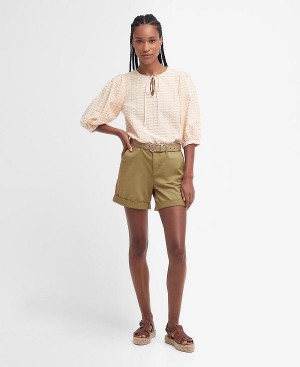 Barbour Chino Shorts Khaki | BABO89828