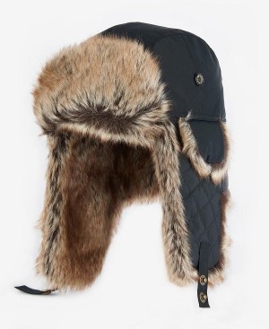 Barbour Cleadon Trapper Hat Mørkeolivengrøn | BABO89039