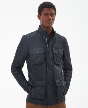 Barbour Corbridge Wax Jacket Mørkeblå | BABO87231