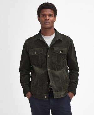 Barbour Cord Overshirt Grøn | BABO87994