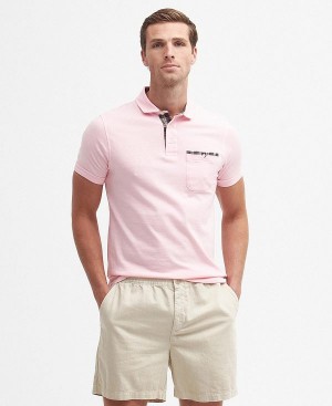 Barbour Corpatch Polo Shirt Lyselyserød | BABO88083