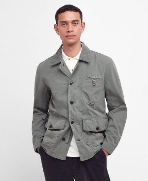 Barbour Cotton Salter Overshirt Grå | BABO87459