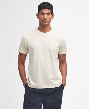 Barbour Cotton T-shirt Beige | BABO88347