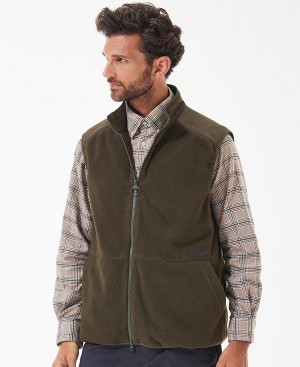 Barbour Country Fleece Gilet Grøn | BABO87518