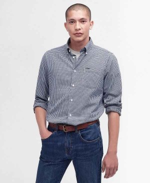 Barbour Darnick Tailored Shirt Mørkeblå | BABO87666