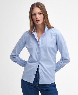 Barbour Derwent Regular Long-sleeved Oxford Shirt Blå | BABO89522