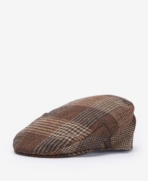 Barbour Deveron Tweed Flat Cap Brune | BABO89005