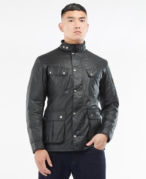 Barbour Duke Wax Jacket Sort | BABO87176