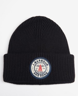 Barbour Dunford Beanie Mørkeblå | BABO89056