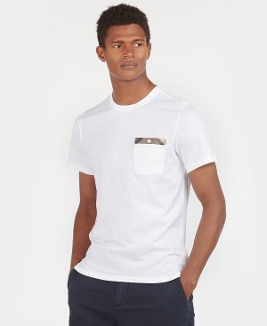 Barbour Durness Pocket T-shirt Rød | BABO88254