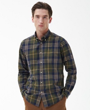 Barbour Edgar Tailored Shirt Grøn | BABO87874