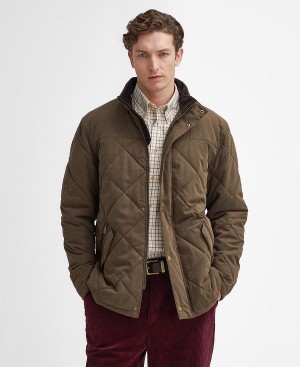 Barbour Elter Quilted Jacket Mørkeolivengrøn | BABO87369