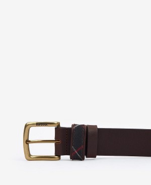 Barbour Esk Leather Belt Brune | BABO88954