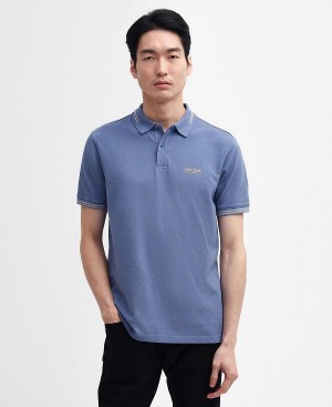 Barbour Essential Polo Shirt Blå | BABO88065